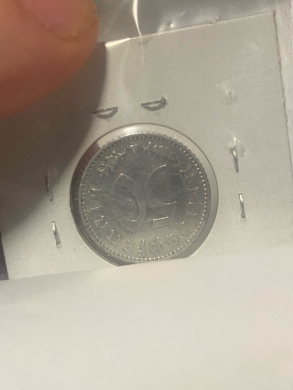 German Nazi 50 Pfennig - Picture 2 of 2